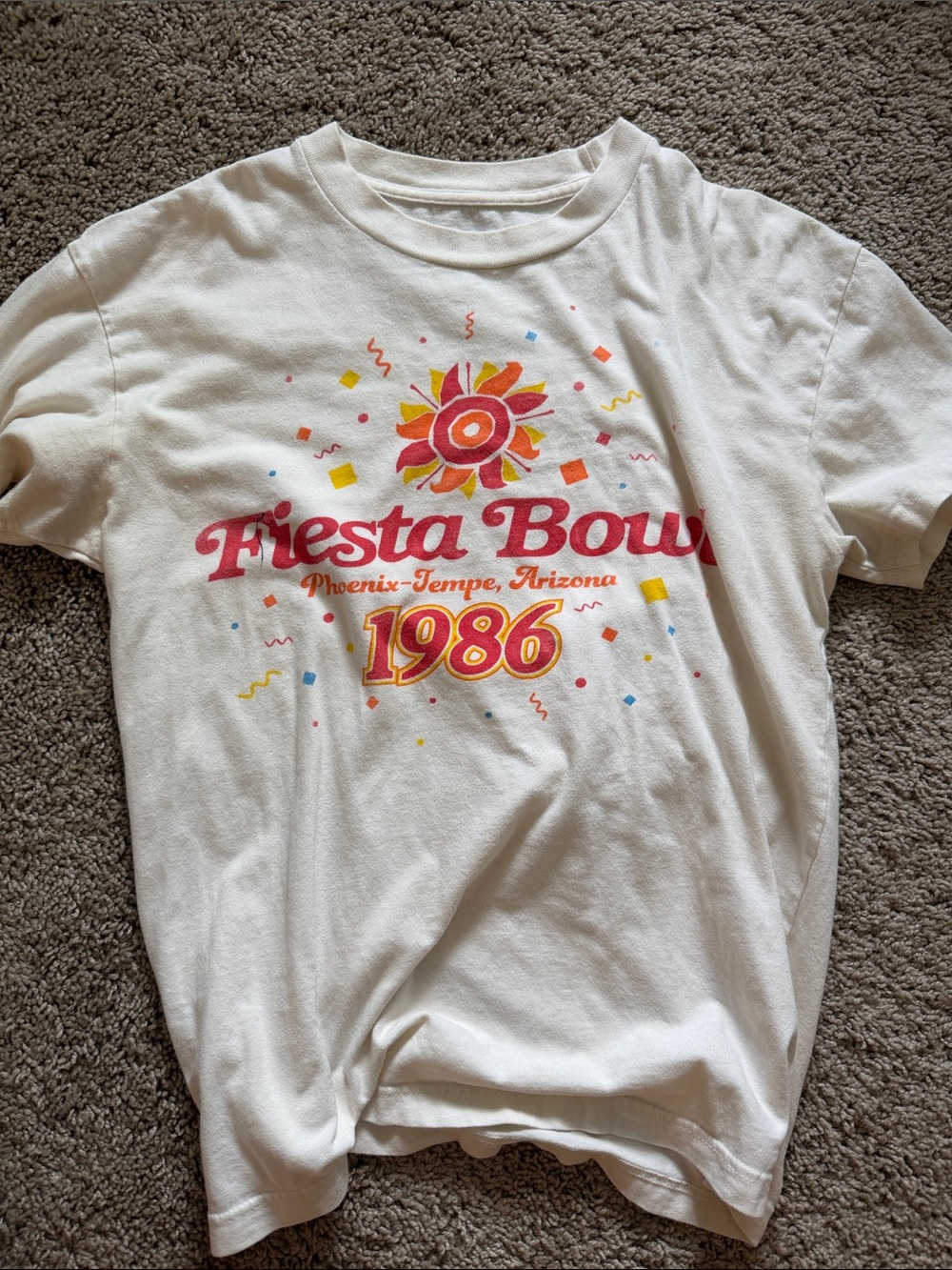 Abercrombie & Fitch White Fiesta Bowl 1986 Graphic Tee